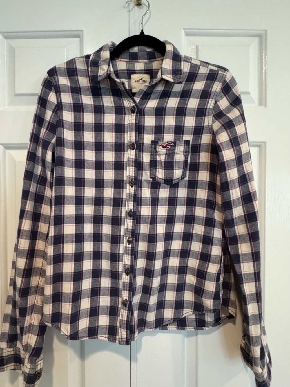 Y2K Hollister Plaid Button-Up Shirt